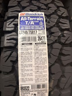 Lt245/75/17 BRAND NEW (4)
