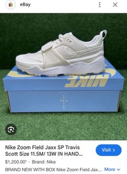 Nike Travis Scott x Zoom Field Jaxx SP 'Sail' (7.5 M)