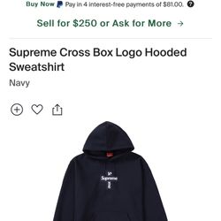 Supreme Cross Box Logo Hoodie 