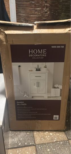 Home Decorators Doveton 24” White Bathroom Vanity with Sink