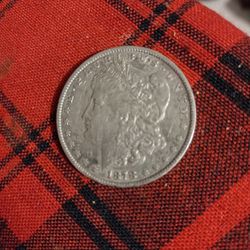1878 Silver Morgan.   One Dollar Coin 