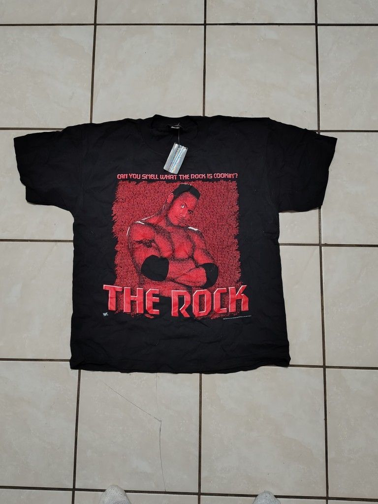 The Rock Vintage WWE Shirt Large, Price Negotiable