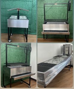Planchas/ parillas/ asadores/ grills/salsa bars/trompo