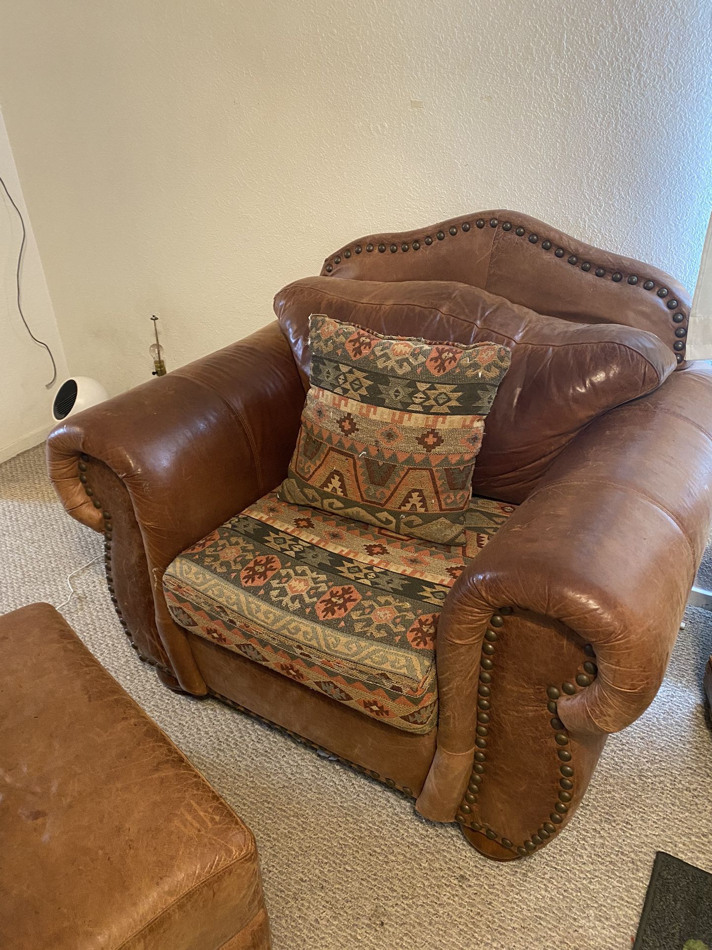 Large Sofa Chair + Ottoman