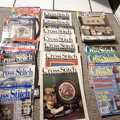 Vintage Cross Stitch Magazines Oop Magazines / CrossStitch & Needwork Lot Rare Low Price