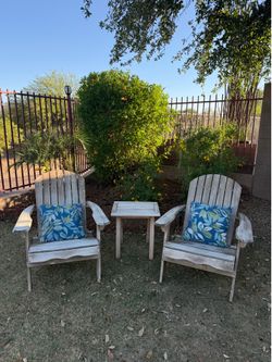 Adirondack Chairs Set w/ Table