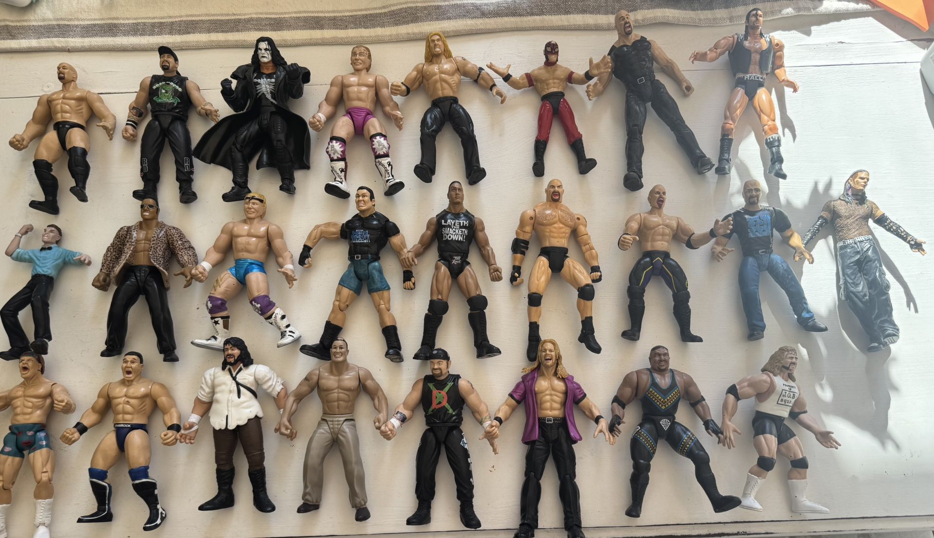 Lot Of 25 WWE Wrestler Figurines