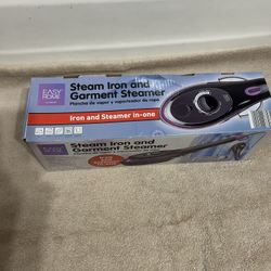 Steam Iron & Garment Steamer, Hand Held, 4 Oz Water Tank, Horizontal & Vertical Use, Travel bag