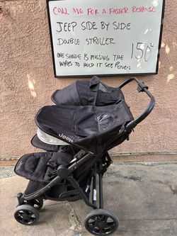 Jeep Side by Side Double Stroller