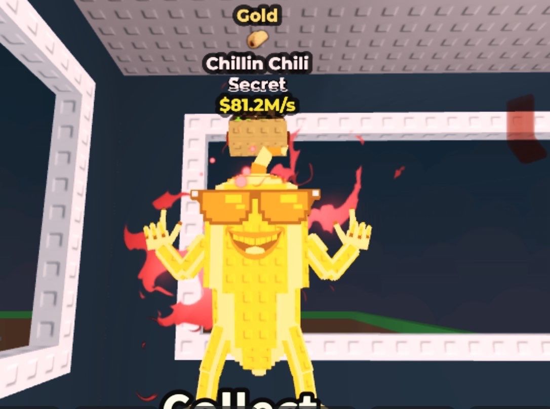 Steal A Brainrot/Gold Chillin Chili 81.2M (APPLE PAY ONLY)