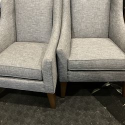 2 Ethan Allan Wingback Chairs 