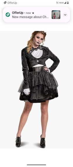 Disney Nightmare Before Christmas Jack Skellington Costume Jacket Size Small New
