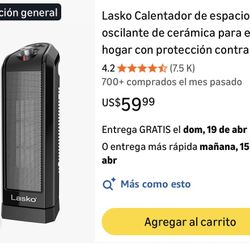 Calentador Heater Calenton Lasko 