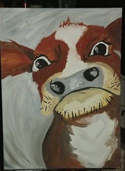 The rustic cow. 16x20