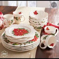 Vajilla Navideña 16 Piezas Princess House