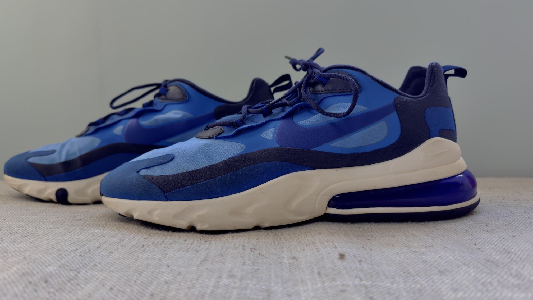 Nike Air Max 270 React (Triple Blue)