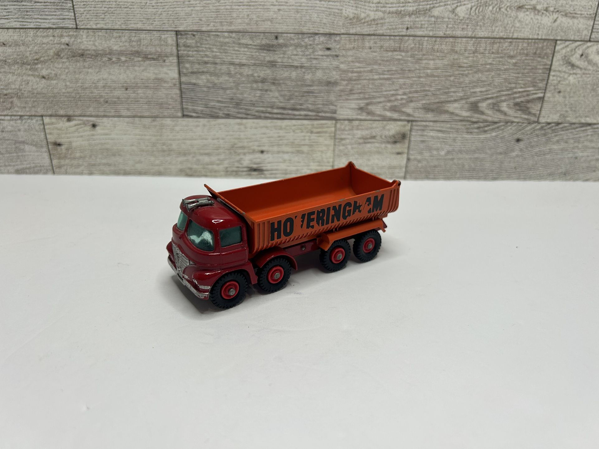 Vintage Matchbox Orange ‘1967 Hoveringham Tipper Truck / King Size • By Lesney • Made in England