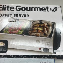 ELITE GOURMET 5Qt Stainless Steel Buffet Server 