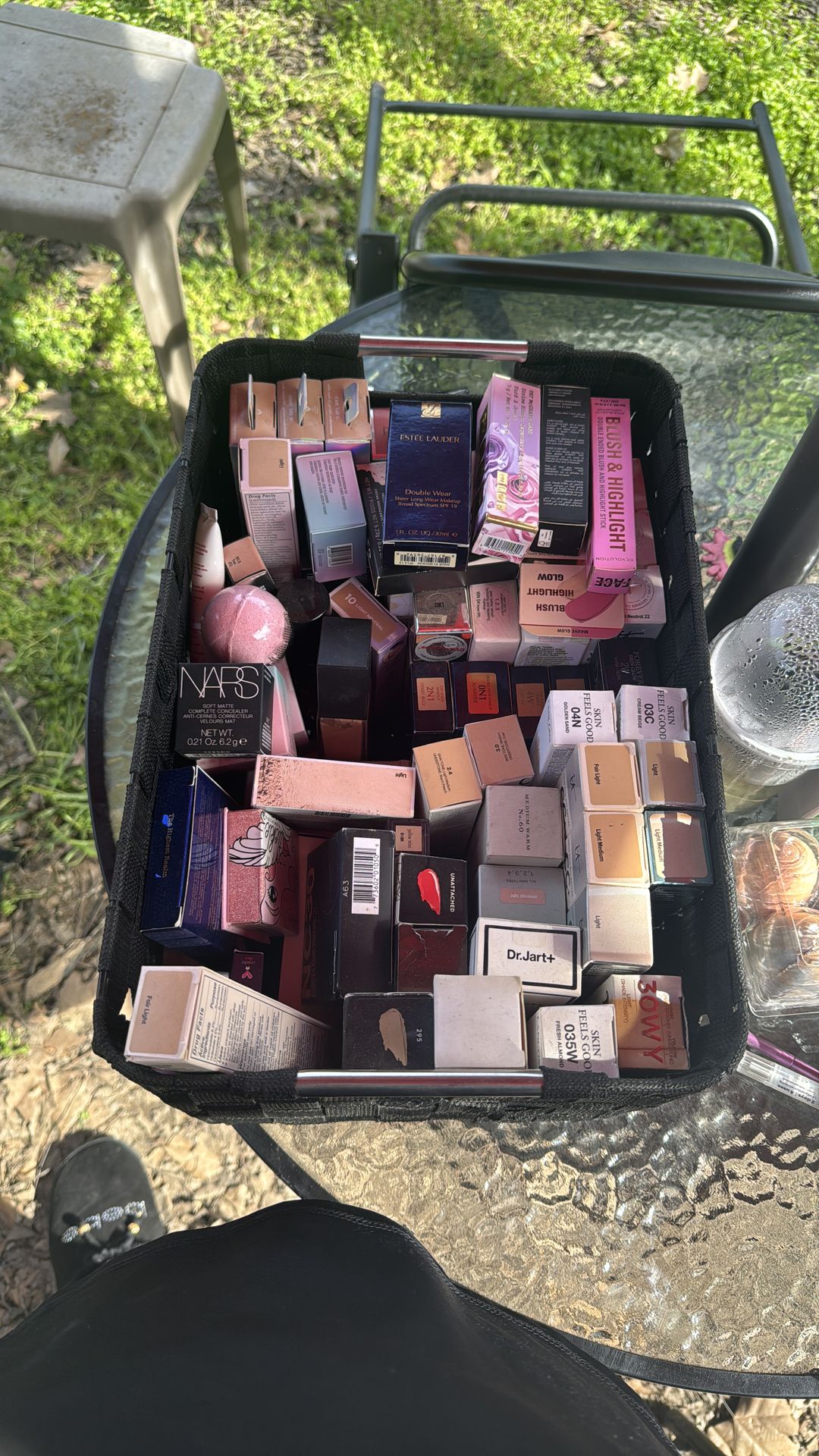 Expired high end makeup.