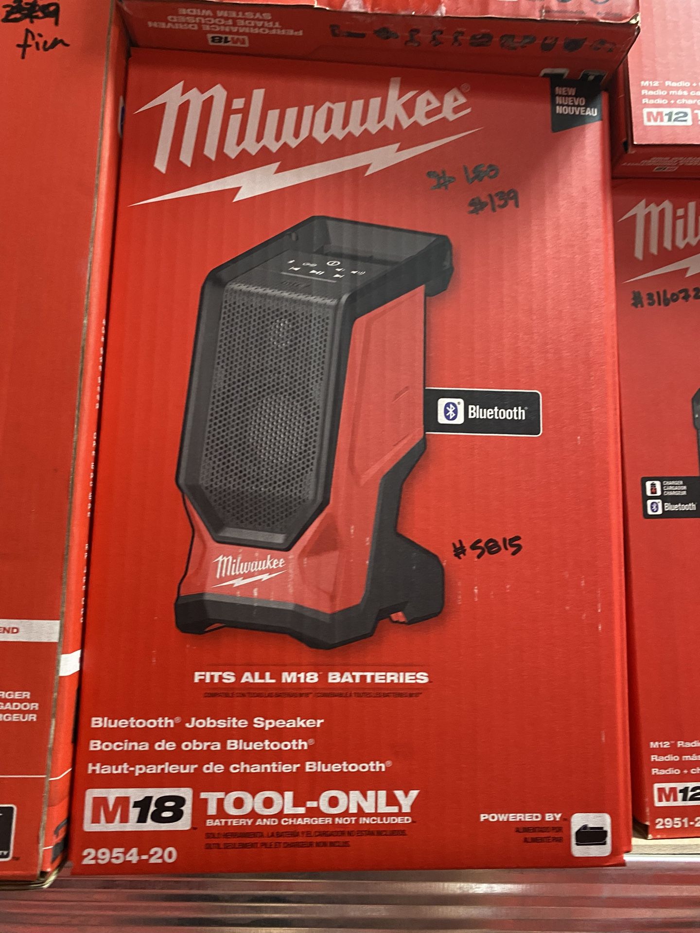 Milwaukee M18 18V Lithium-Ion Cordless Wireless Bluetooth Jobsite Speaker (Tool-Only)