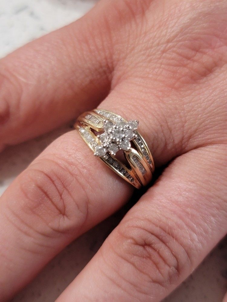 10k YELLOW GOLD WEDDING Ring