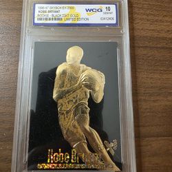 1996-97 Skybox EX-2000 Kobe Bryant Rookie-Black 23KT Gold