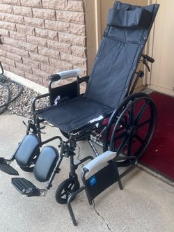 Wheelchair (reclining), New, Leg rests, see all Photos ! Best of the Best !
