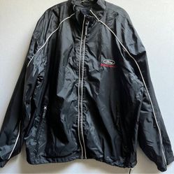 Vintage Landmark Ford Racing Y2k Full Zip Up Jacket Sz XL