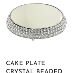 Crystal Beaded Cake Stand 12 Inches Birthday Wedding