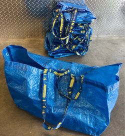 Set of 10 Ikea Bags Moving Laundry Storage Home Organization Sturdy Spacious