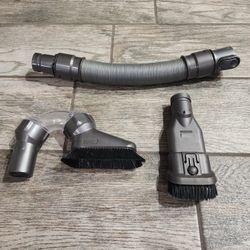 Dyson Stick vacuum attachments: extension hose, 90 degree fan brush, crevice tool