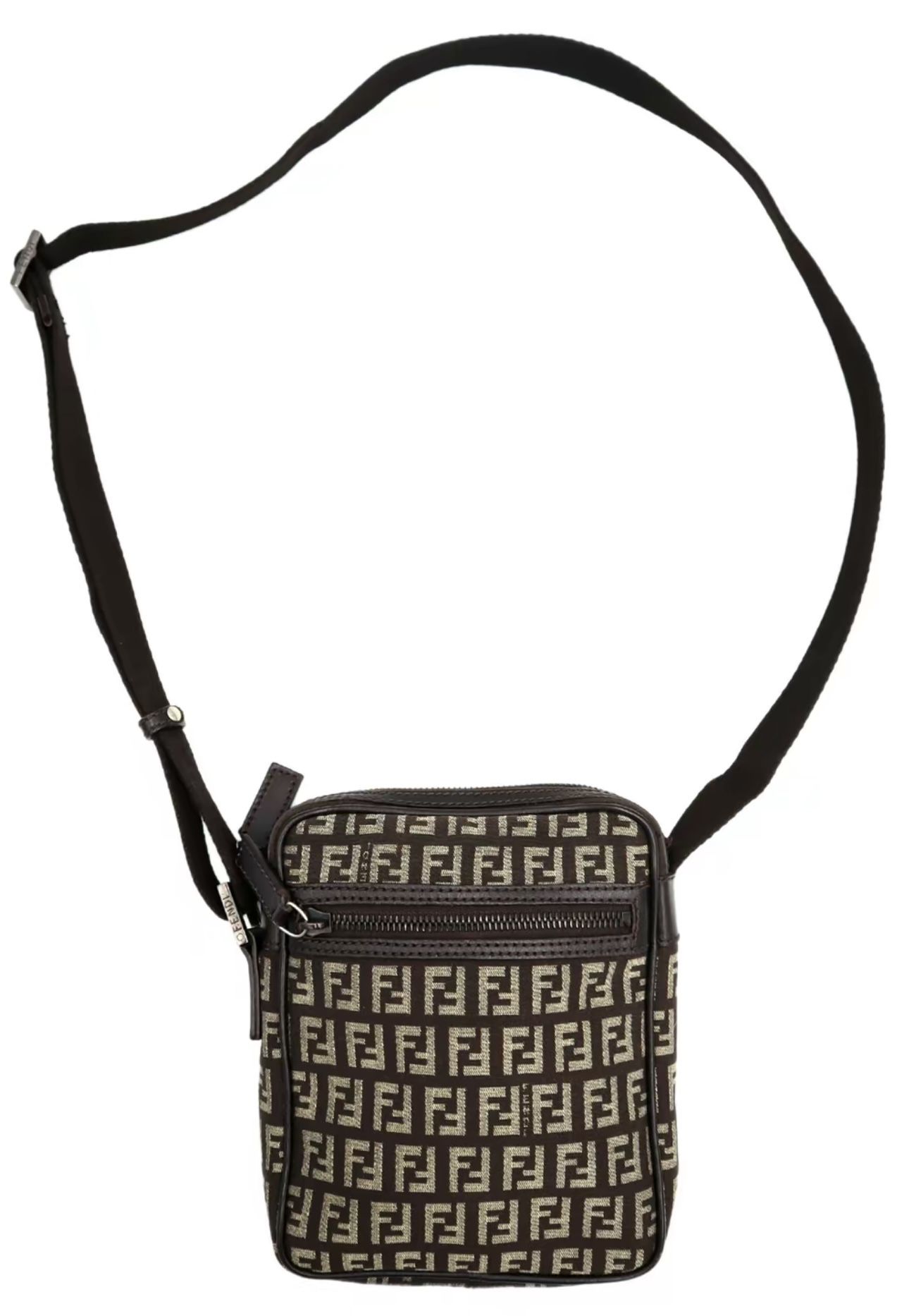 Fendi Zucchino Canvas Crossbody Bag