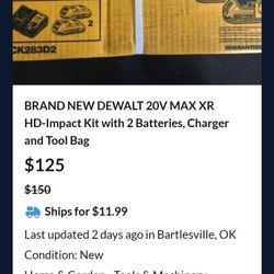 Dewalt XR DRILL SET