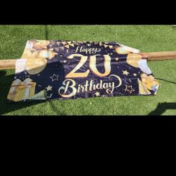 20th Birthday Banner