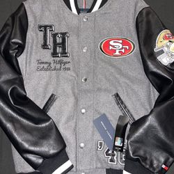 49ers Men's Tommy Hilfiger Heather Gray/Black