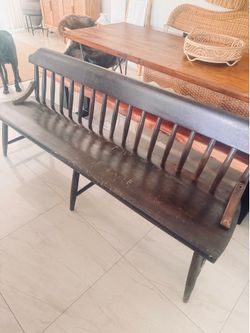 Solid wood Bench