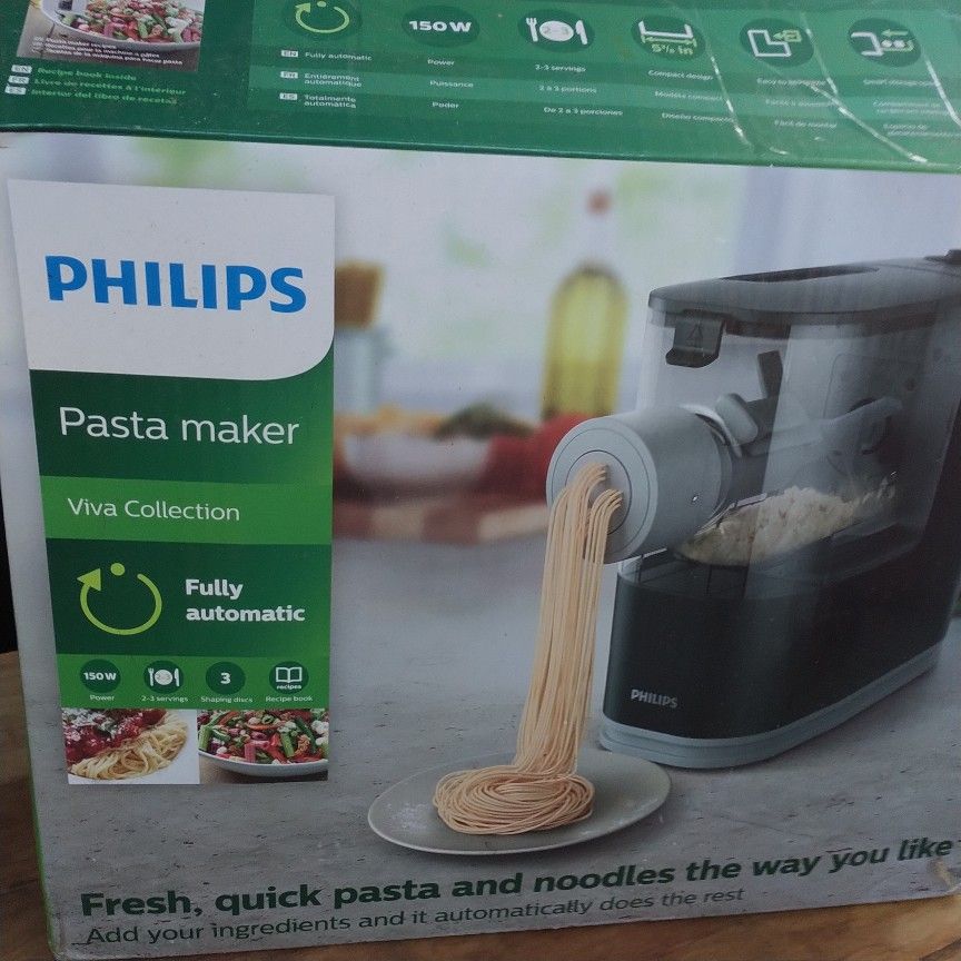 NEW, UNUSED, PHILIPS PASTA MAKER VIVA COLLECTION