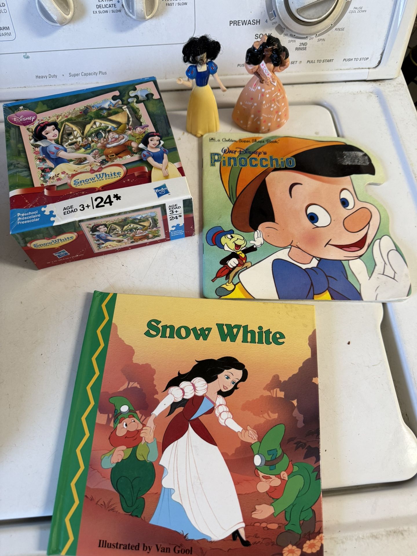 LOT Disney Books Puzzle Toys ALL FOR