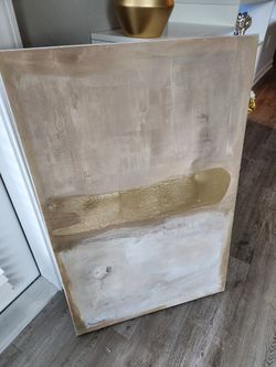 Gold Decorative Canvas Picture 