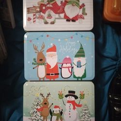 Three Small Christmas Tins