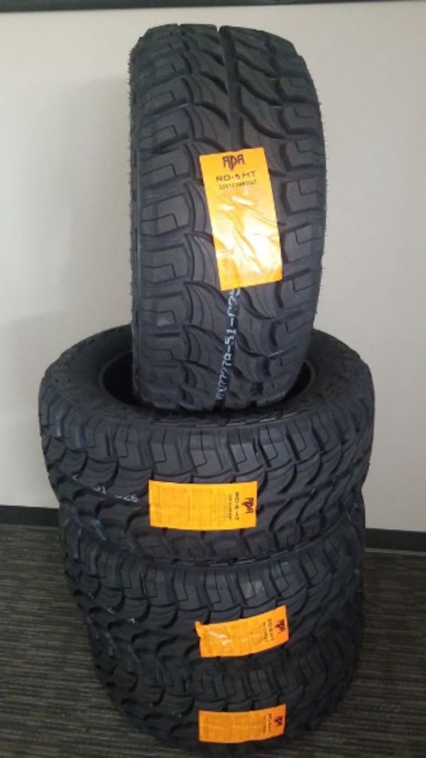 Set of brand new 33125020 RDR MT TIRES ON SPECIAL for Sale in Fresno
