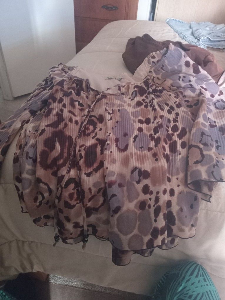 Large Brown Woman Blouse