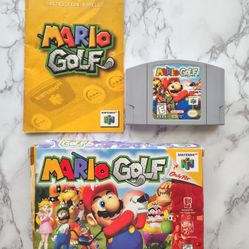 Mario Golf N64 with Box and Manual  TESTED

