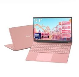 15.6" FHD Student Laptop Pink,16GB DDR4 RAM 512GB PCIe SSD,
