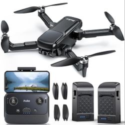 Ruko U11PRO First Drone with Camera for Adults, 4K UHD, FAA Remote ID Comply, 52 Mins Fly Time 2 Batteries, GPS Auto Return, Indoor-Outdoor Mode, Scal