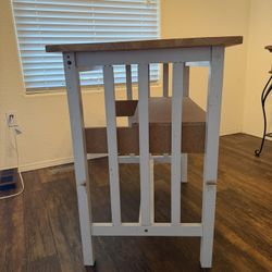 White & Tan Homework Desk