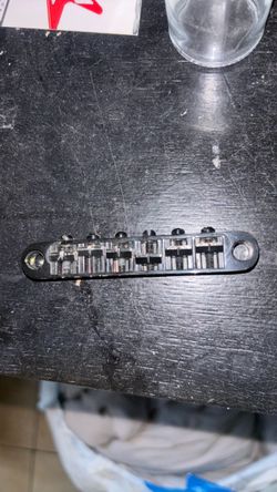 Electric Guitar Tune-O-Matic Bridge Black