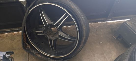 22 " black and machined irocs .