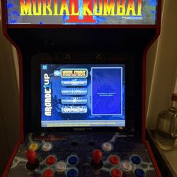Mortal Kombat II Deluxe Arcade Game With Stools