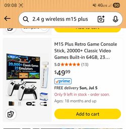 M15 plus Retro gamestick